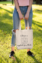 Load image into Gallery viewer, I Have A Crystal For That Canvas Tote Bag | Green Bag | Reusable Bag | Crystals Witchy Spiritual Bag
