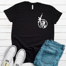 Load image into Gallery viewer, Lady Liberty Gun Shirt Unisex Gun Tee | Gifts for Men | Gifts for Women | 2nd Amendment | Don&#39;t Tread On Me
