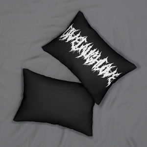 Live Laugh Love Metal Head Funny Black Metal Font Spun Polyester Lumbar Pillow