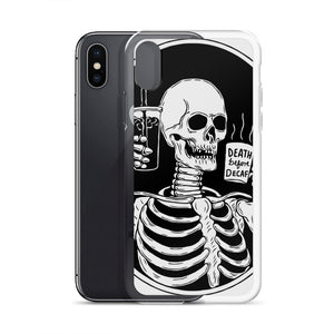 Death Before Decaf iPhone Case