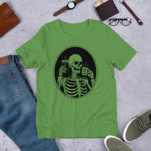 Load image into Gallery viewer, Death Before Decaf Skeleton Short-Sleeve Unisex T-Shirt
