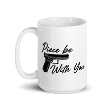 Load image into Gallery viewer, Piece Be With You Coffee Cup White glossy mug
