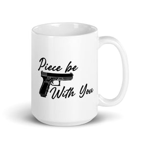 Piece Be With You Coffee Cup White glossy mug